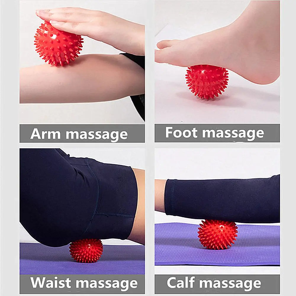 3 Pack Colorful Spiky Massage Balls for Muscle Knots Relieve