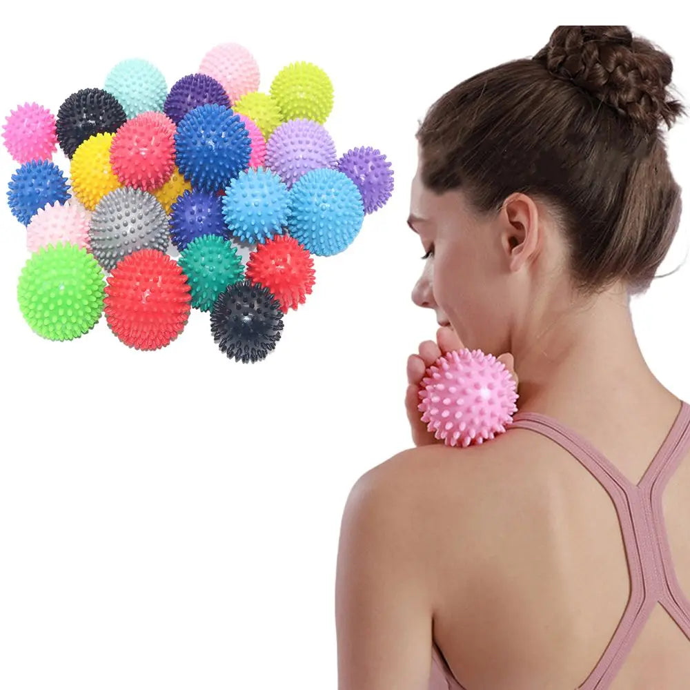 3 Pack Colorful Spiky Massage Balls for Muscle Knots Relieve