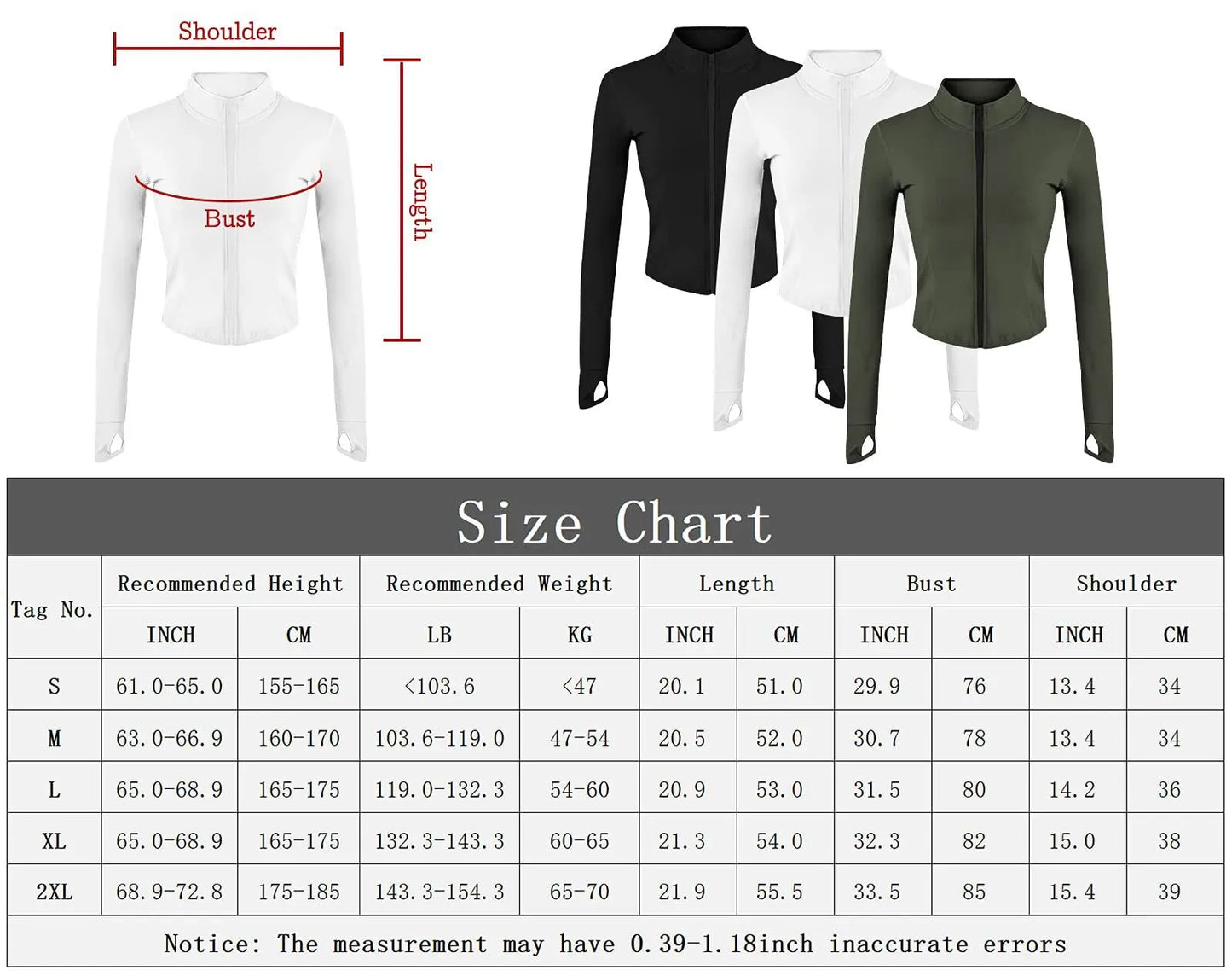 Women's Slim Fit Running & Yoga Jacket with Thumb Holes