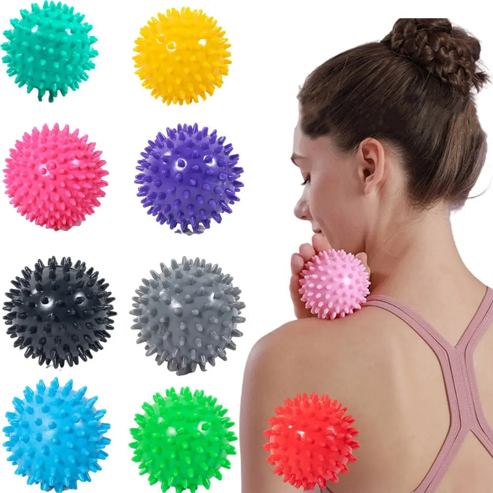 3 Pack Colorful Spiky Massage Balls for Muscle Knots Relieve