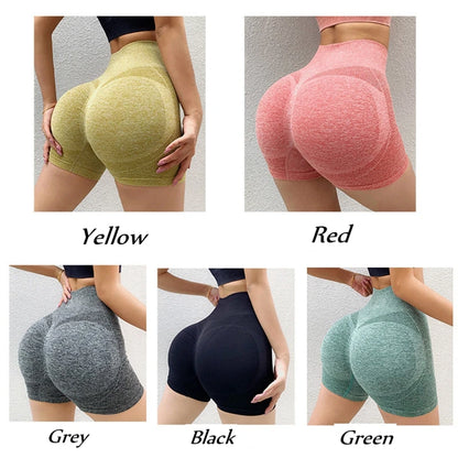 High Waist Yoga Workout Shorts