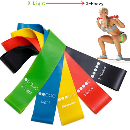 Elastic Rubber Resistance Bands Set