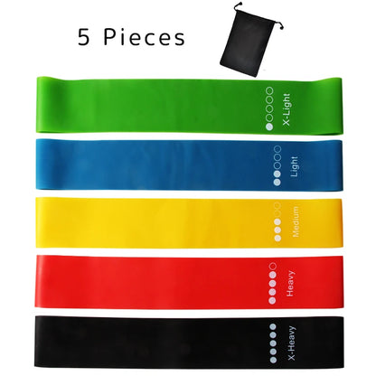 Elastic Rubber Resistance Bands Set