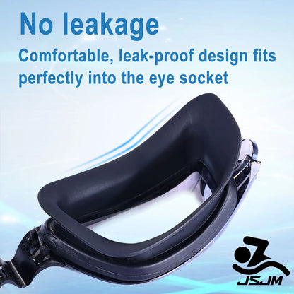 JSJM Professional Anti-fog Swimming Goggles