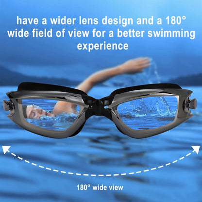 JSJM Professional Anti-fog Swimming Goggles